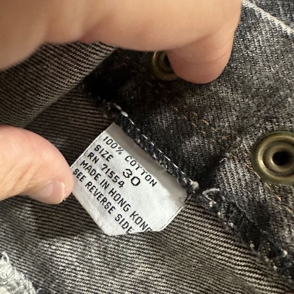 Vintage Get Used By Elie Acid Wash Grunge Denim Midi Skirt Zipper Details Sz S - Picture 8 of 9